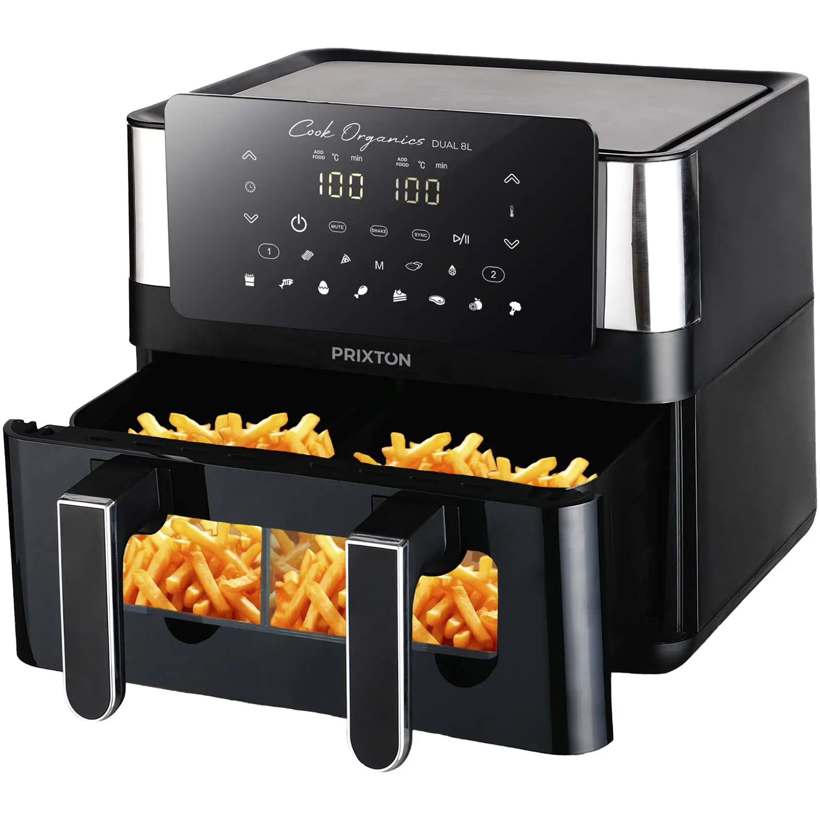 Bild på Prixton Cook Organics dubbel airfryer på 8 liter