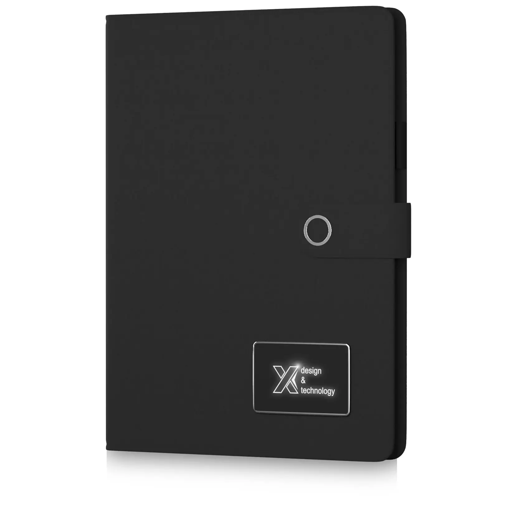 Bild på SCX.design O17 light-up A4-anteckningsbok med powerbank
