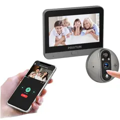 Bild på Prixton DV50 smart WiFi-dörrkikare