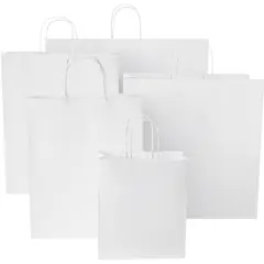 Bild på Kraftpapperspåse 80-90 g/m2 med tvinnade handtag – large