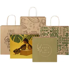 Bild på Kraftpapperspåse 120 g/m2 med tvinnade handtag – XXL