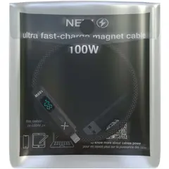 Bild på SCX.design C57 100W 4-i-1 rPET-laddningskabel med magnet och display
