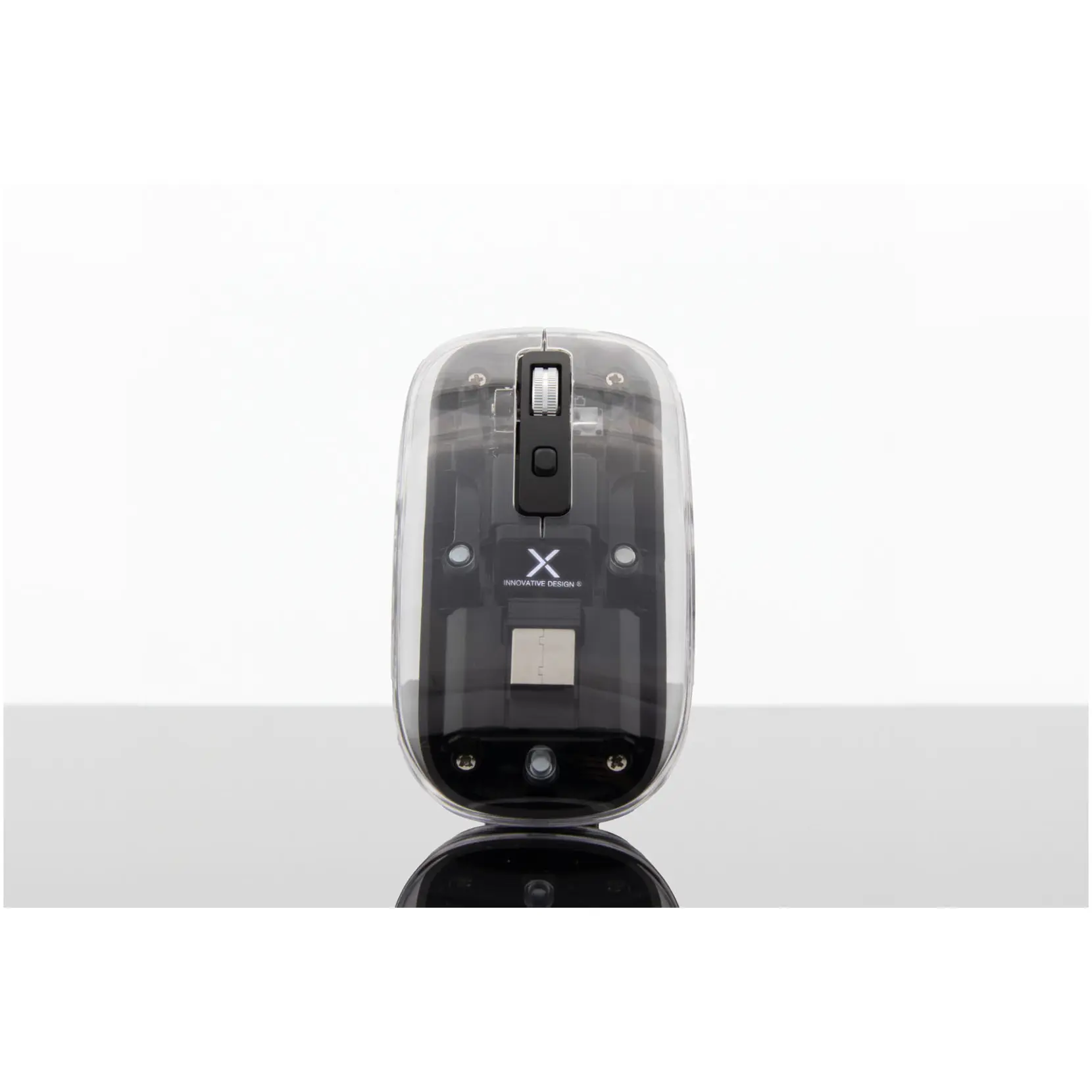 Bild på SCX.design O24 genomskinlig och trådlös Bluetooth®-mus på 2,4 GHz