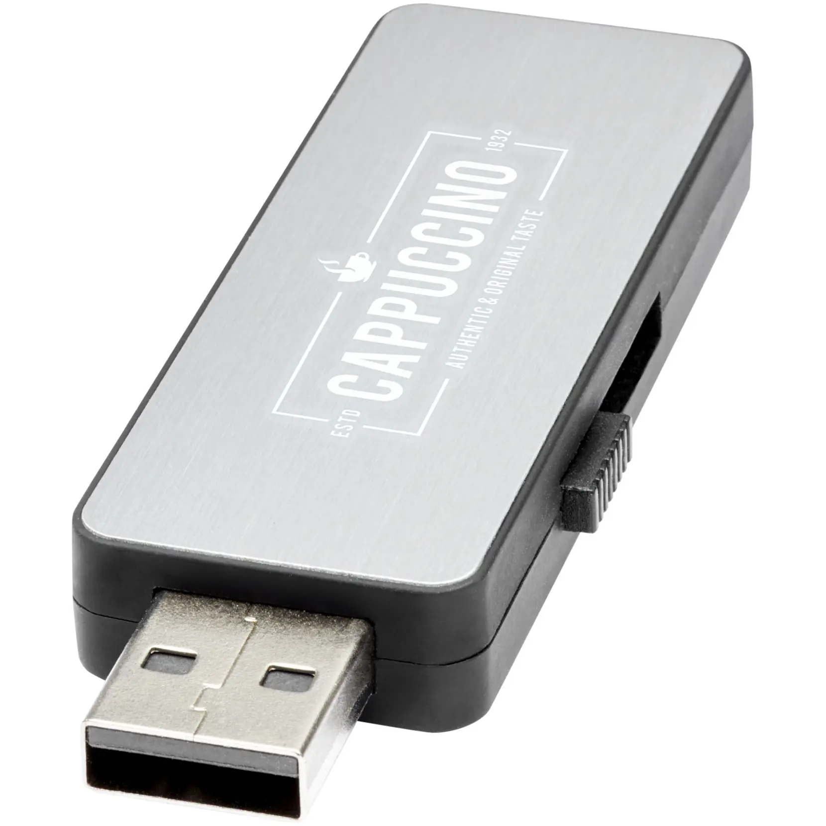 Bild på USB som tänds i vitt ljus 