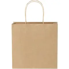 Bild på Kraftpapperspåse 120 g/m2 med tvinnade handtag – small