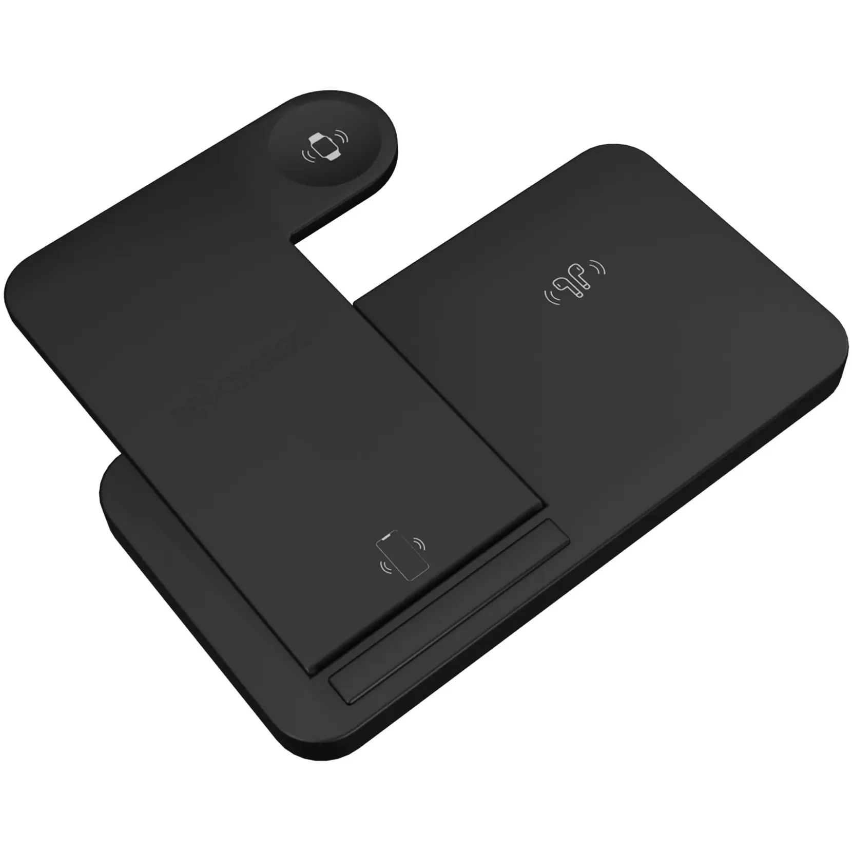 Bild på SCX.design W28 3-i-1 trådlös laddningsbas med telefonställ