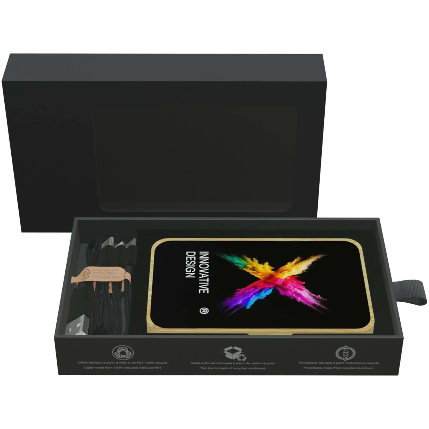 Bild på SCX.design P26 15W 5 000 mAh MagSafe powerbank av trä