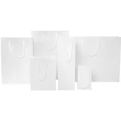 Bild på Handgjord 170 g/m2 påse i integra-papper med plasthandtag – medium