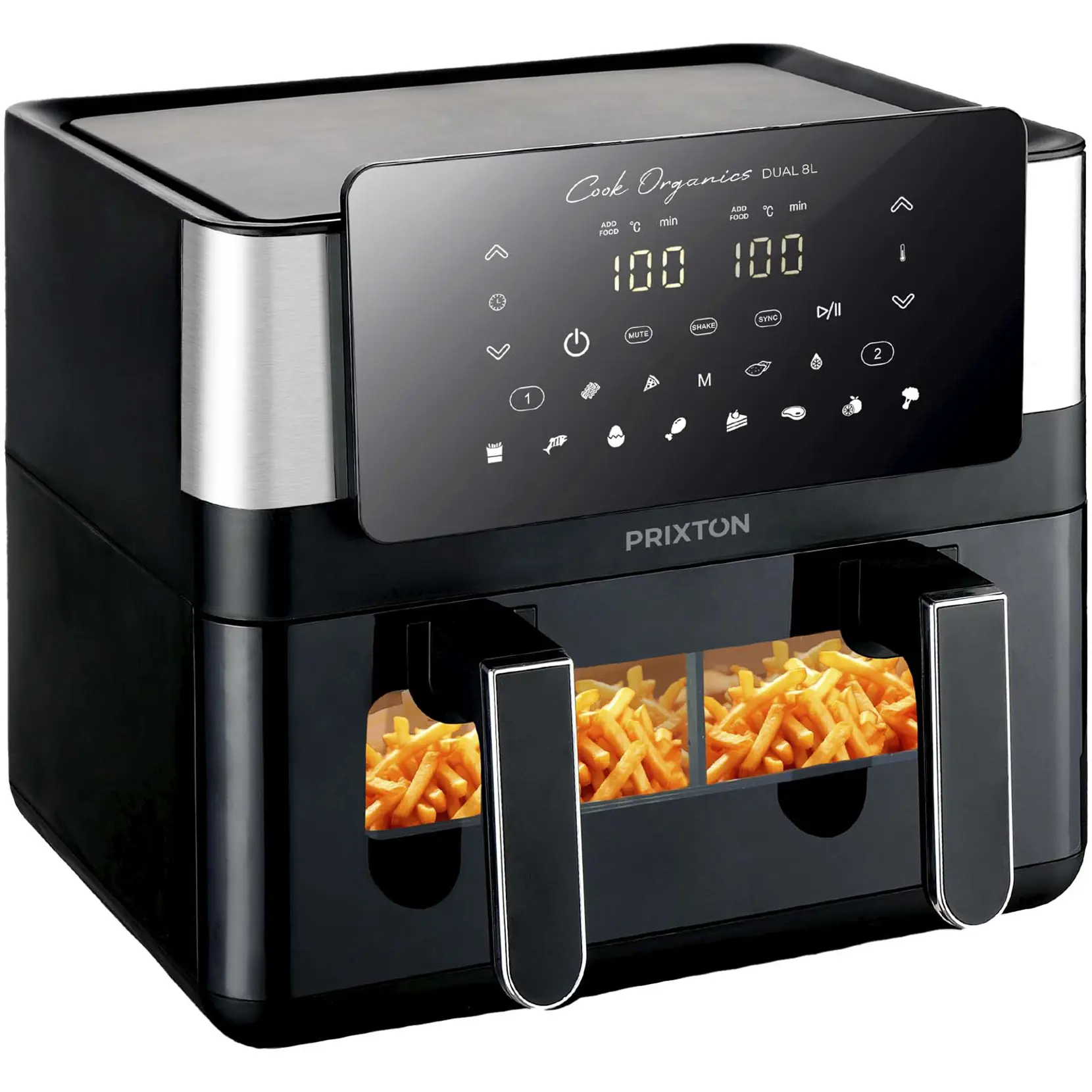 Bild på Prixton Cook Organics dubbel airfryer på 8 liter