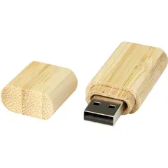 Bild på USB-minne 2.0 i bambu med nyckelring