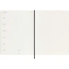 Bild på Moleskine 12M veckoplanerare med mjukt omslag