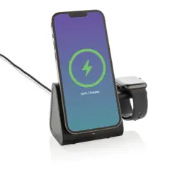 Bild på Powerbase 3-i-1-laddare med powerbank i RCS återvunnen plast