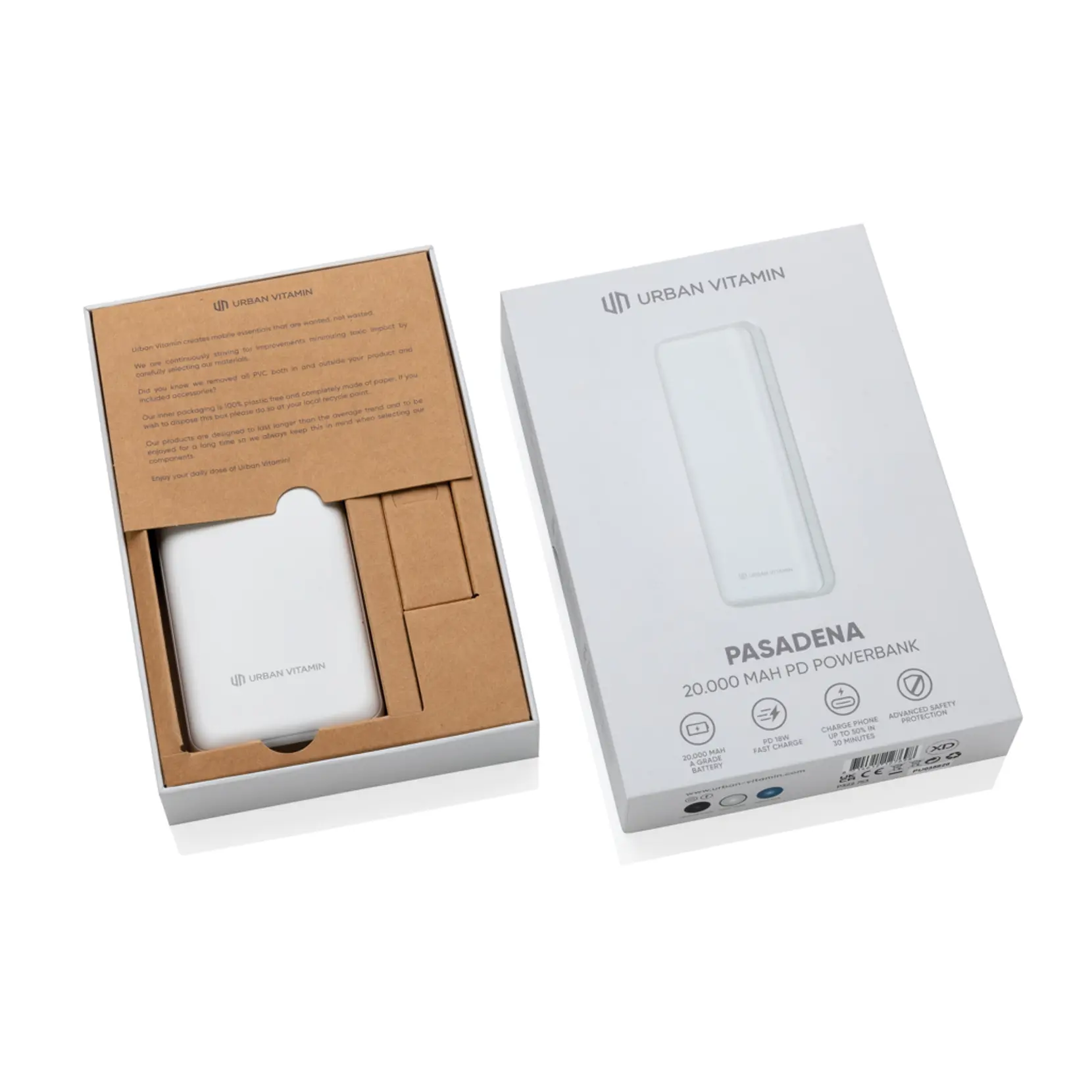 Bild på Urban Vitamin Pasadena 20.000 mAh 18W PD powerbank