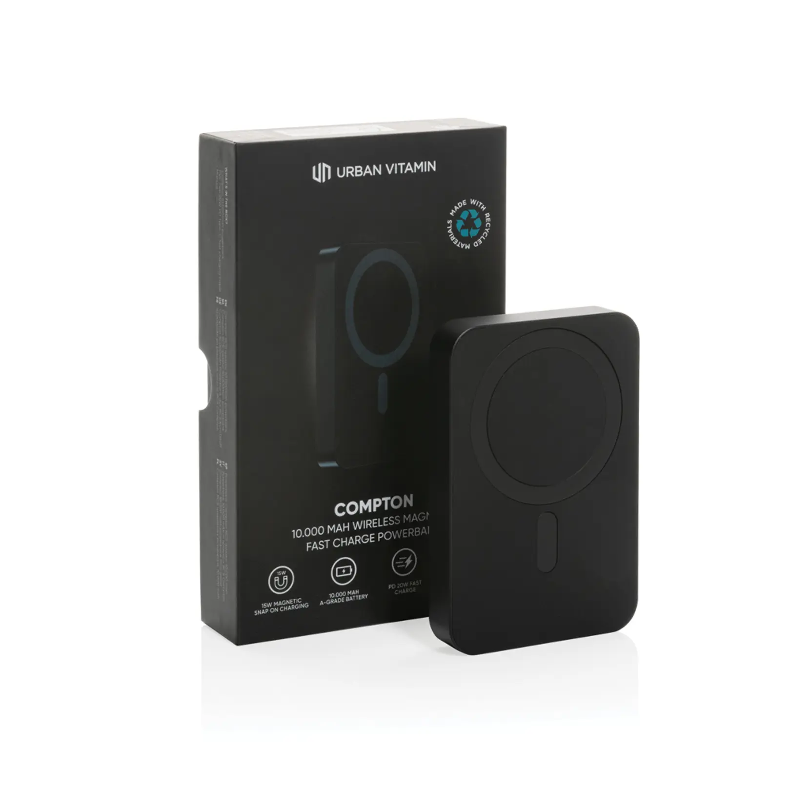 Bild på Urban Vitamin Compton RCS plast/aluminium 10000mAh powerbank