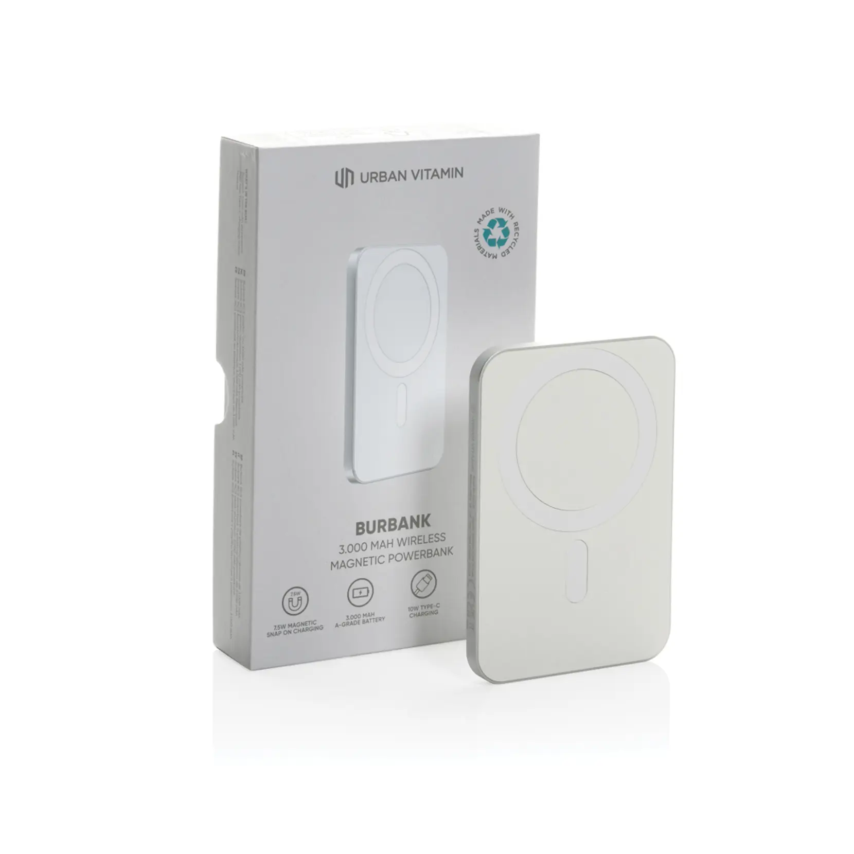 Bild på Urban Vitamin Burbank 3.000mAh powerbank RCS plast/aluminium Bild på Urban Vitamin Burbank 3.000mAh powerbank RCS plast/aluminium