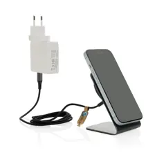 Bild på Terra aluminium 15W magnetisk trådlös telefonställ för mobil
