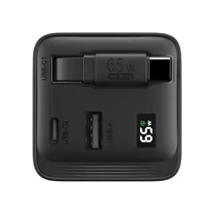 Bild på Urban Vitamin Mendocino 65W GaN-laddare med utdragbar kabel