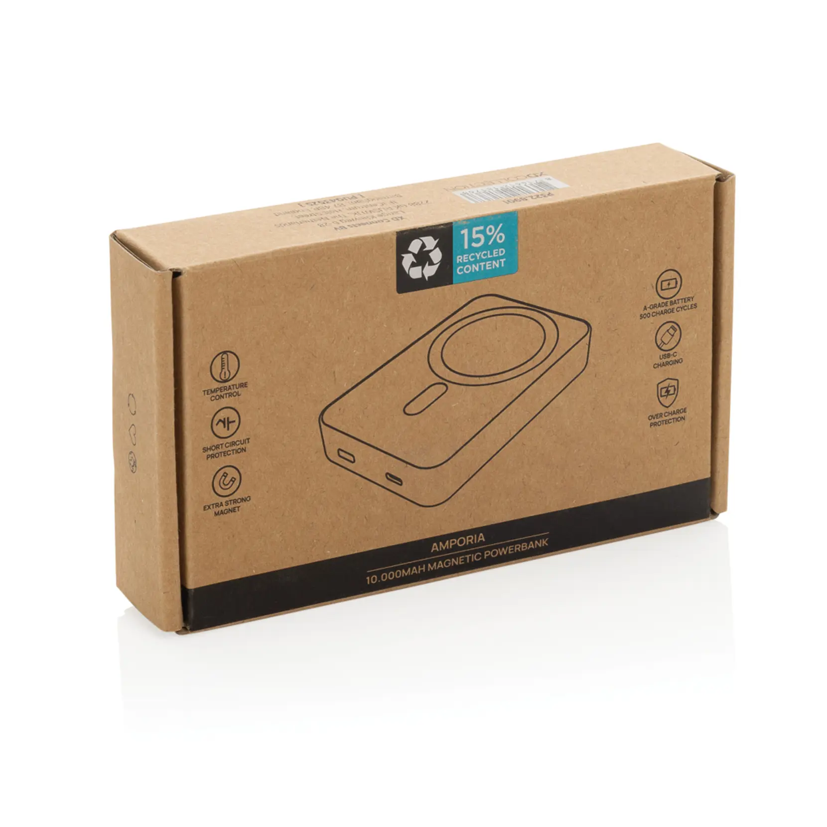 Bild på Amporia RCS plast 10 000 mAh magnetisk powerbank