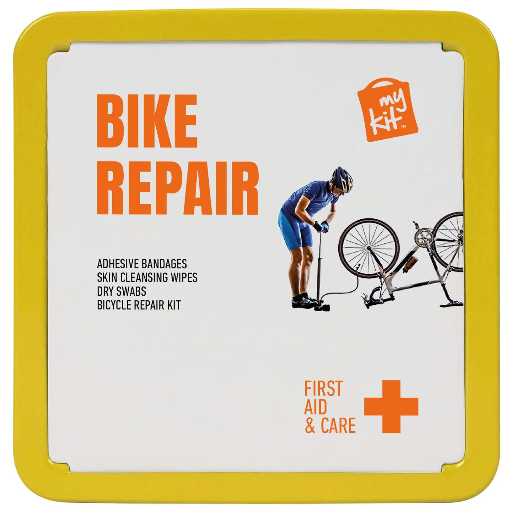 Bild på MyKit cykelreparationskit i plåtburk