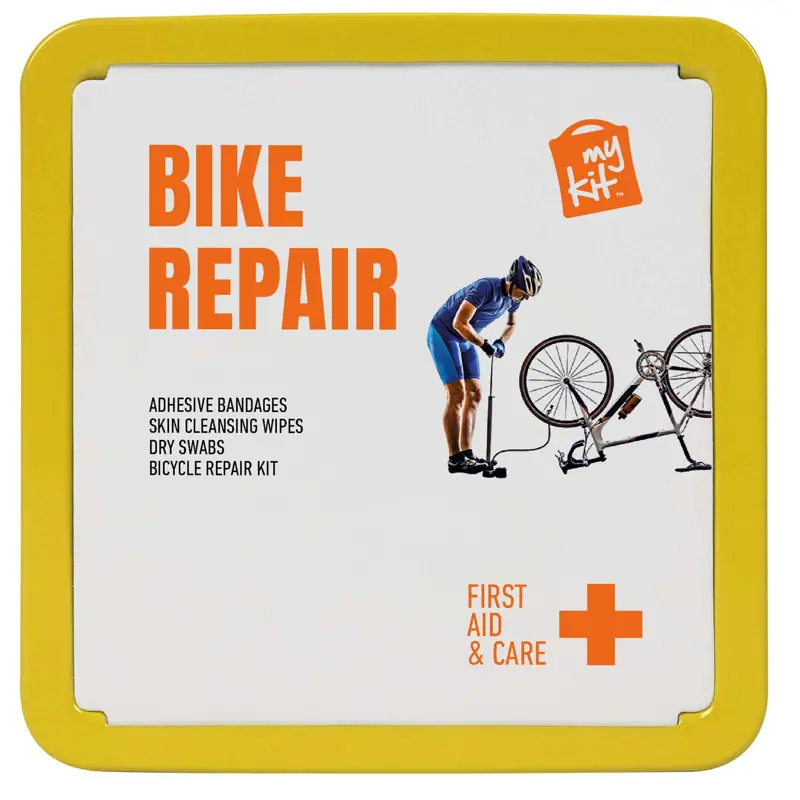 Bild på MyKit cykelreparationskit i plåtburk