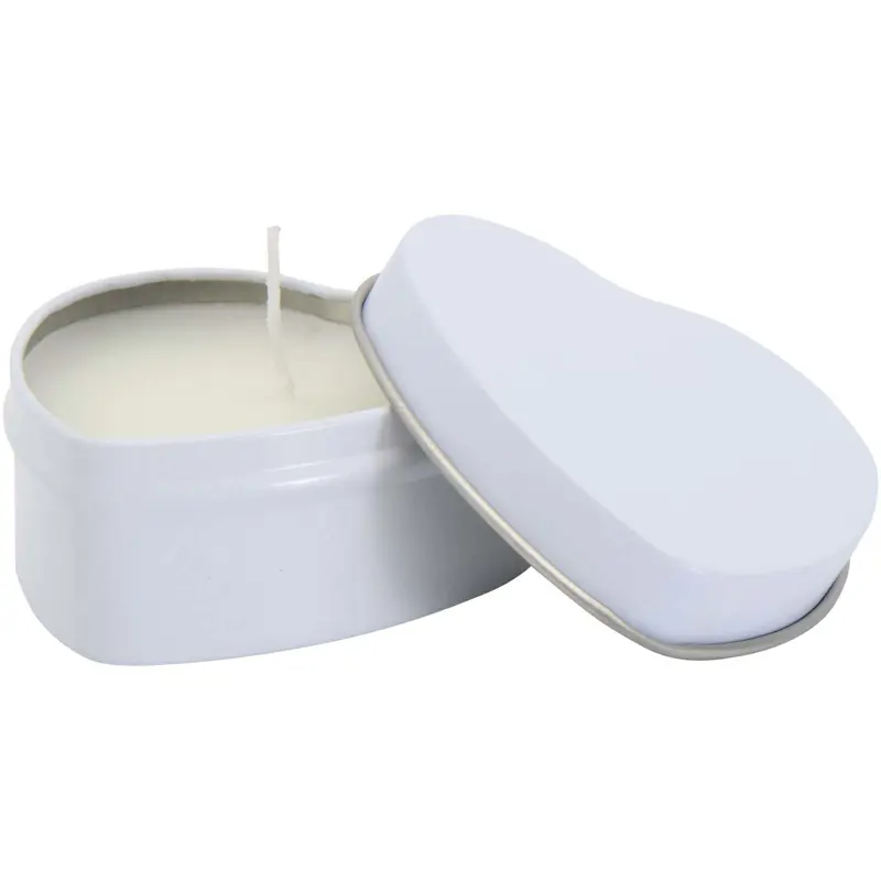 Blissful hjärformad ljusburk med vaniljarom