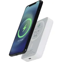 Bild på Acrab 10 000 mAh 15 W magnetisk trådlös powerbank med 20 W PD – tillverkad av återvunnen plast