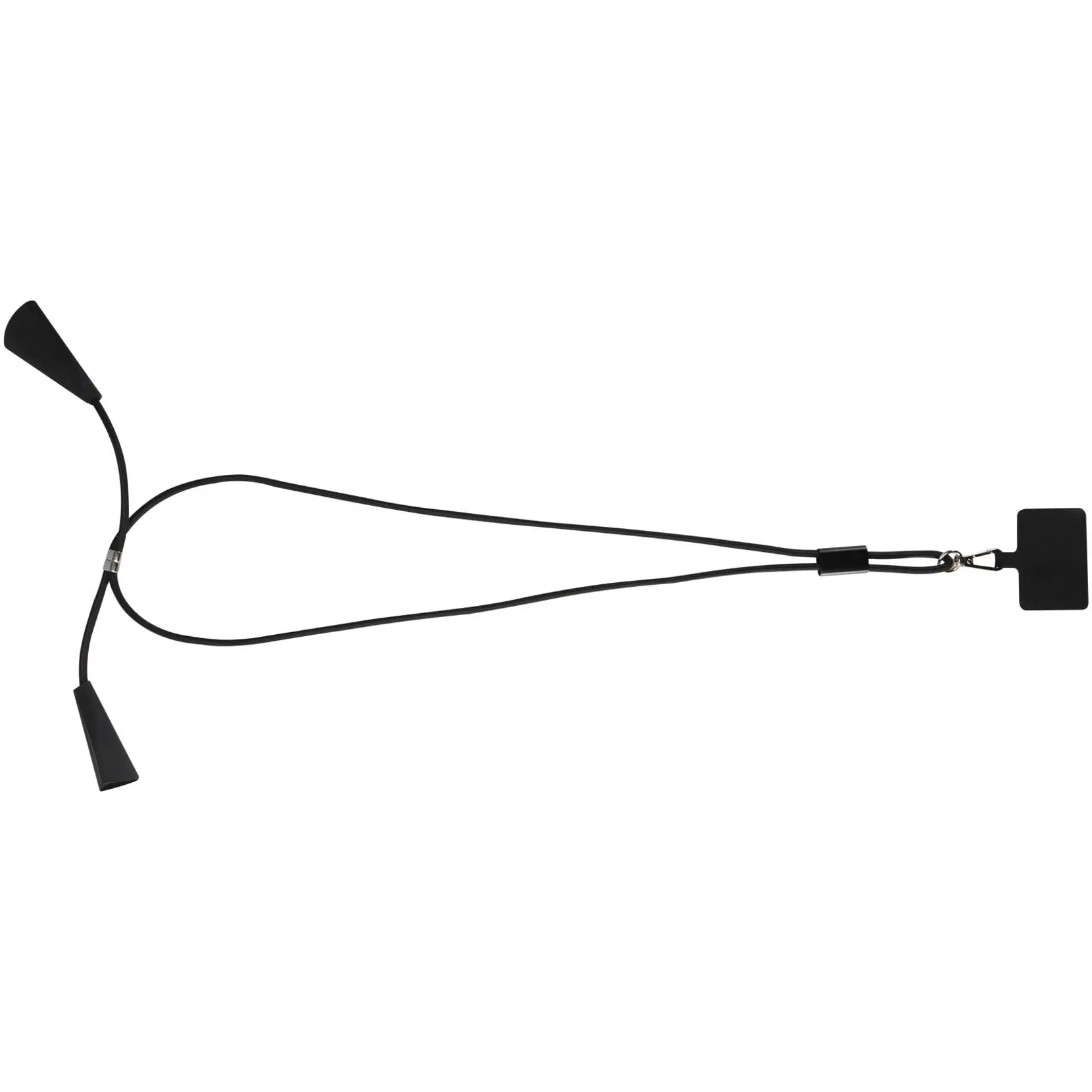 Bild på Funi nyckelband för smartphone av återvunnen plast med inbyggd datasynkroniseringskabel och 100 W snabbladdande 5-i-1-kabel