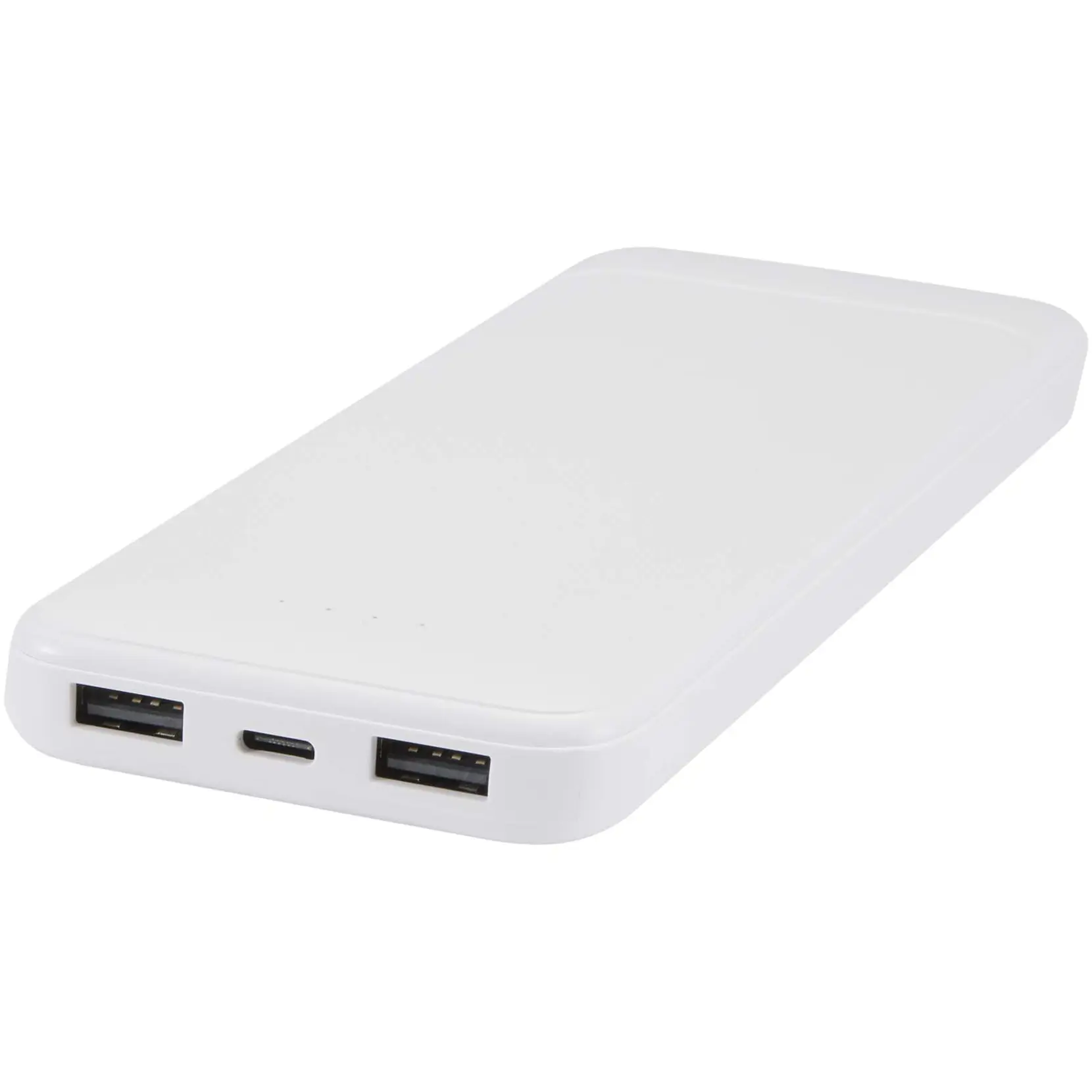 Bild på Adhil 10 000 mAh 10 W powerbank av återvunnen plast med två inbyggda kablar