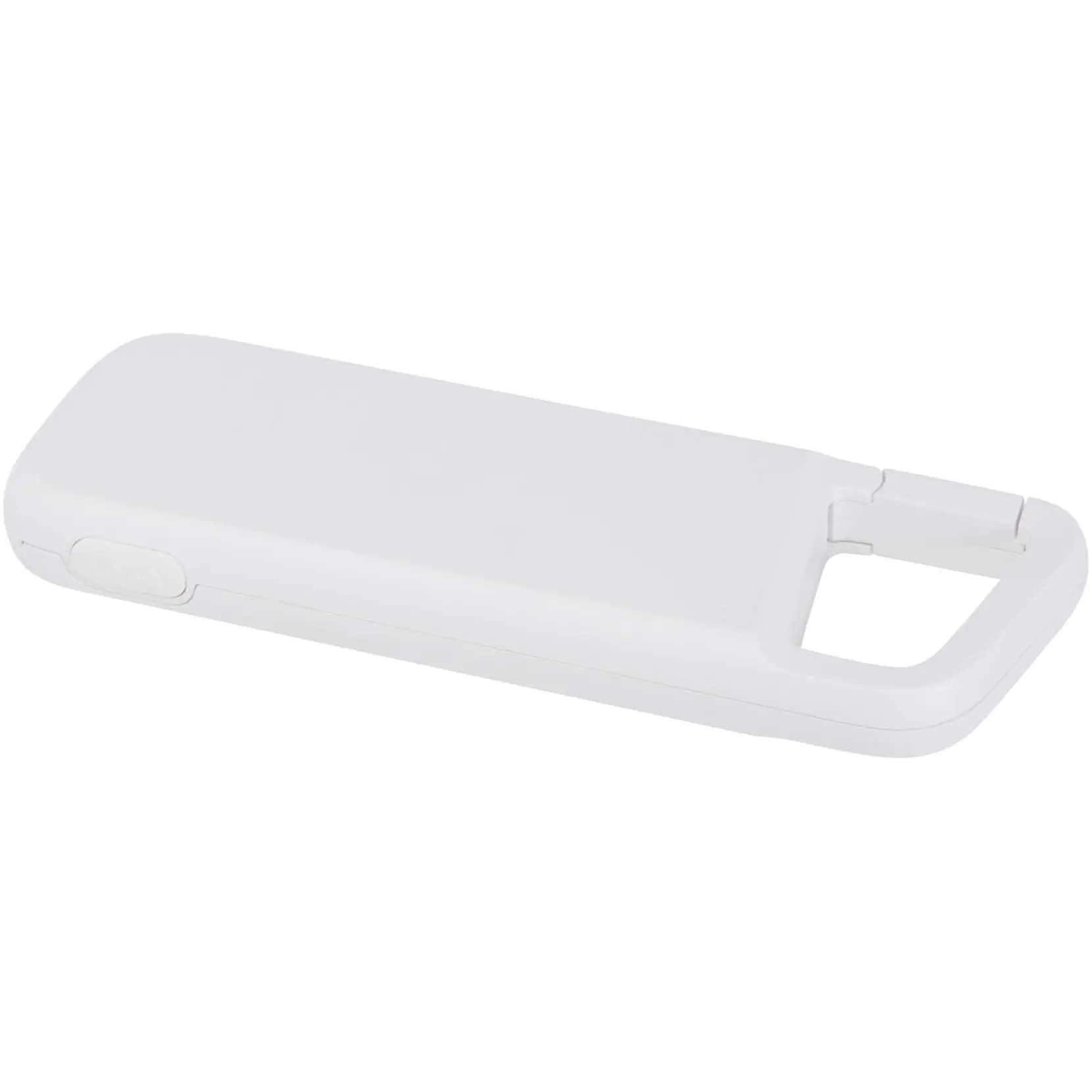 Bild på Alkes 5 000 mAh 12 W vattenbeständig powerbank av återvunnen plast med karbinhake