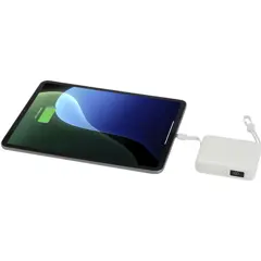 Bild på Acrux 10 000 mAh 35 W powerbank för surfplattor med inbyggd Type-C-kabel – tillverkad av återvunnen plast