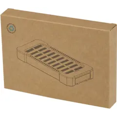 Bild på Altair 5 000 mAh 10 W robust solcellsbank av återvunnen plast med inbyggd ficklampa
