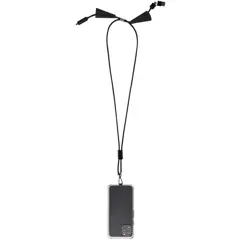 Bild på Funi nyckelband för smartphone av återvunnen plast med inbyggd datasynkroniseringskabel och 100 W snabbladdande 5-i-1-kabel