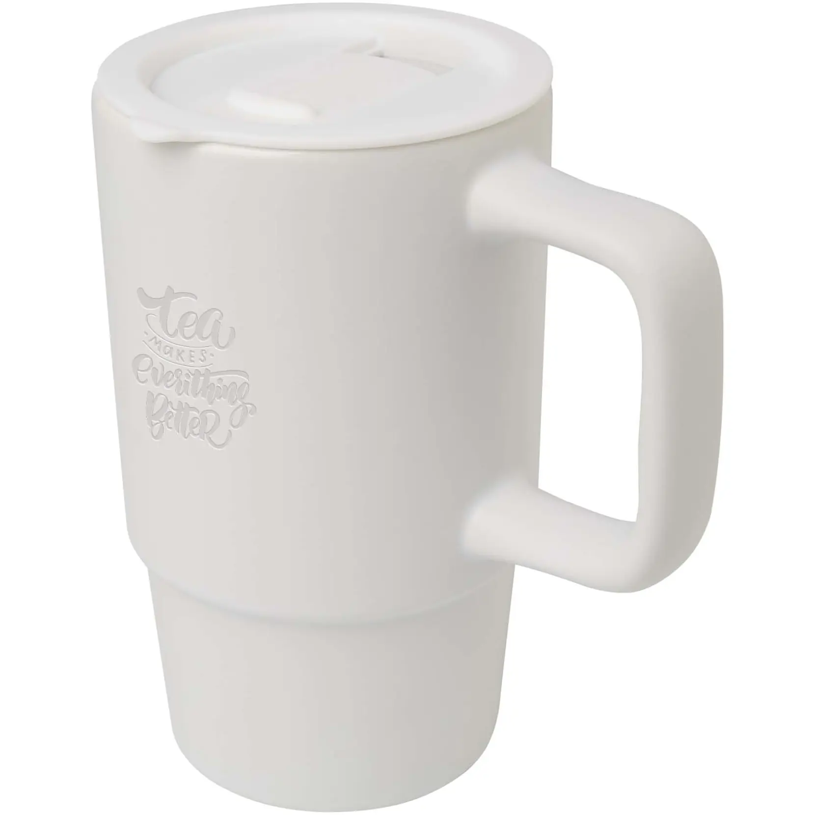 Bild på Carter 450 ml keramisk mugg med plastlock