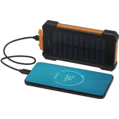 Bild på Altair 5 000 mAh 10 W robust solcellsbank av återvunnen plast med inbyggd ficklampa