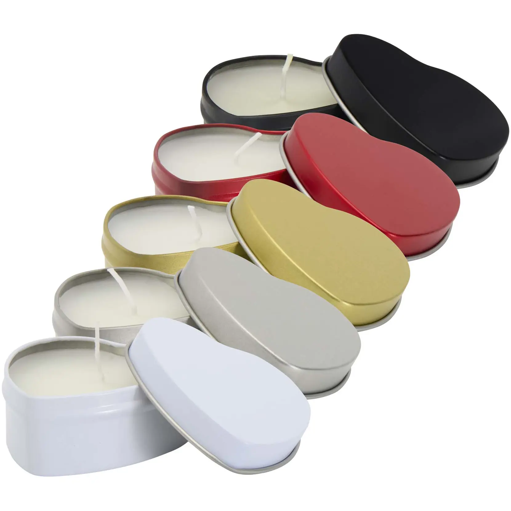 Bild på Blissful hjärformad ljusburk med vaniljarom Bild på Blissful hjärformad ljusburk med vaniljarom