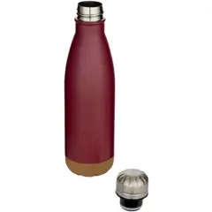 Bild på Cove 500 ml vattenflaska med vakuumisolerad dubbelvägg av rostfritt stål med detaljer i kork