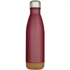 Bild på Cove 500 ml vattenflaska med vakuumisolerad dubbelvägg av rostfritt stål med detaljer i kork