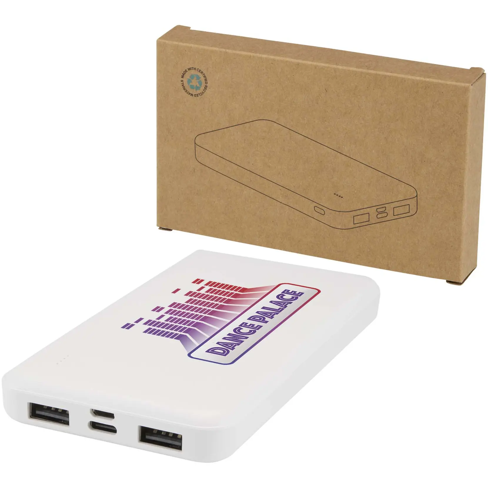 Bild på Intan 10 000 mAh 10 W powerbank av återvunnen plast