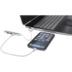 Bild på Alkaid 4-portars USB-A- och Typ-C-hubb med dubbla ingångar av återvunnen aluminium