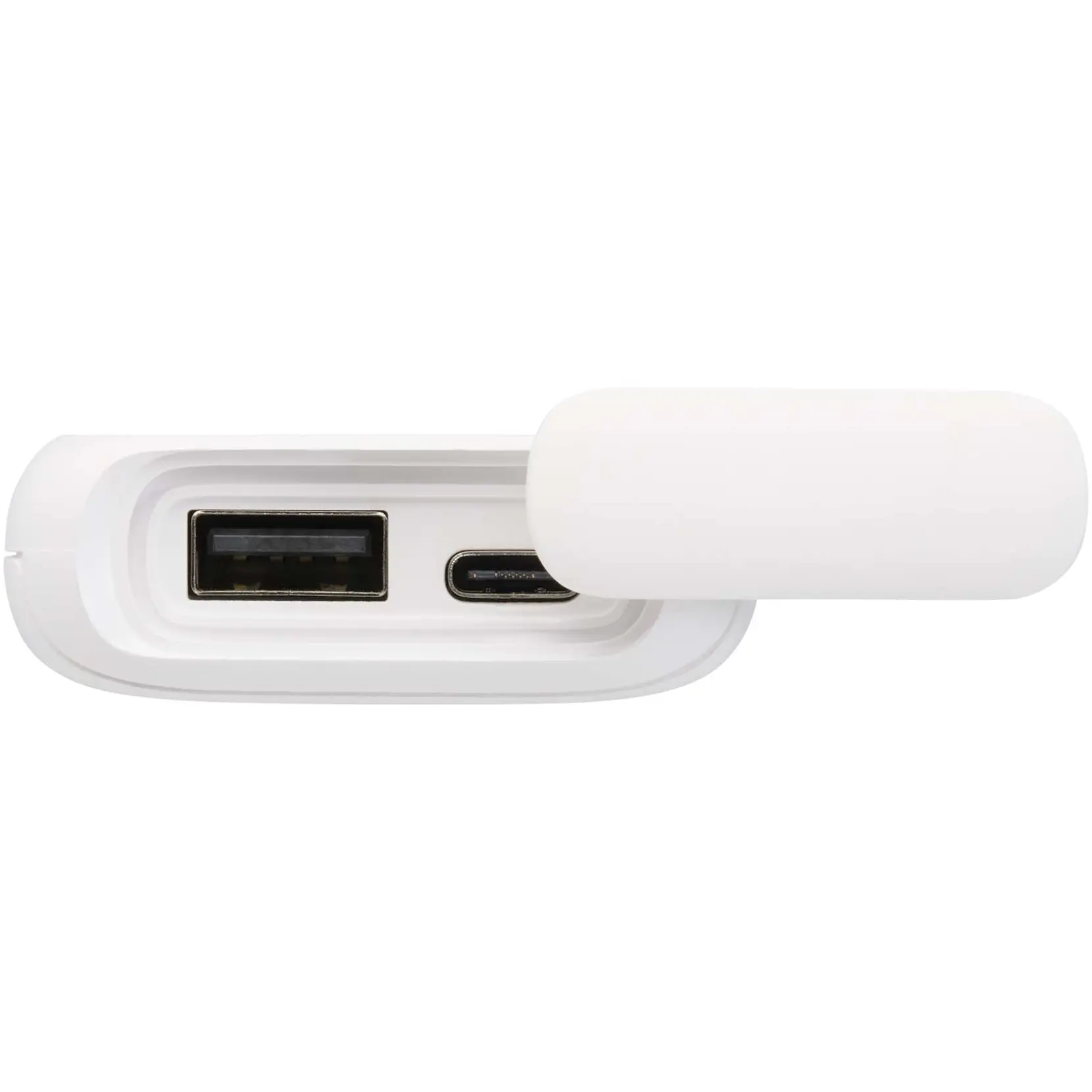 Bild på Alkes 5 000 mAh 12 W vattenbeständig powerbank av återvunnen plast med karbinhake