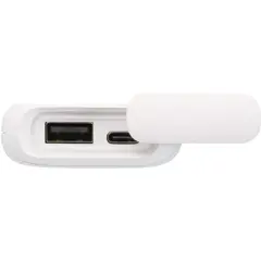 Bild på Alkes 5 000 mAh 12 W vattenbeständig powerbank av återvunnen plast med karbinhake