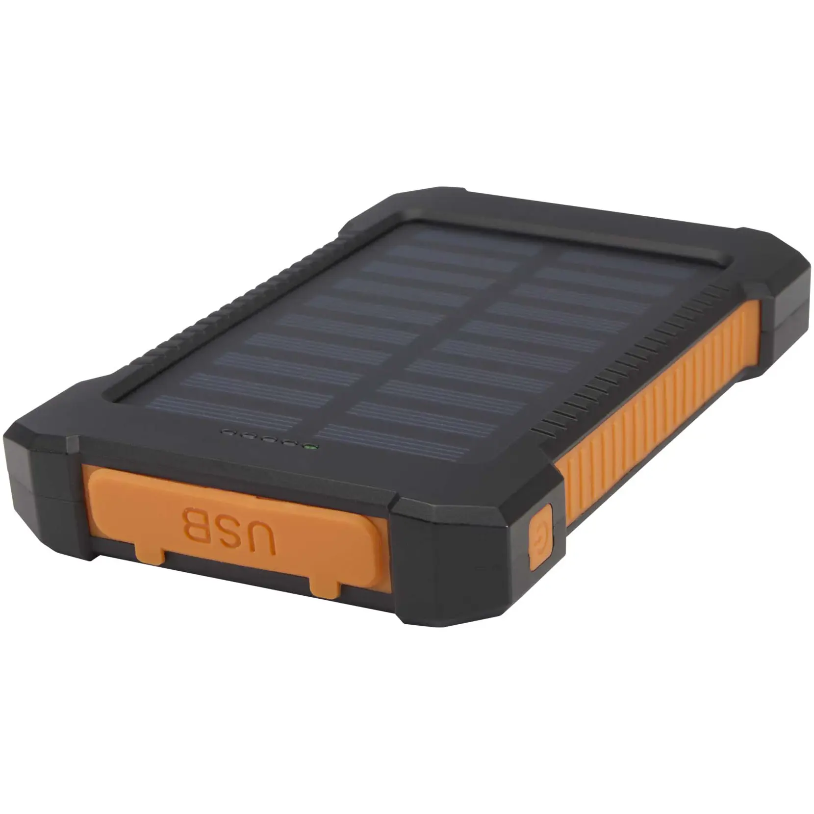 Bild på Altair 5 000 mAh 10 W robust solcellsbank av återvunnen plast med inbyggd ficklampa