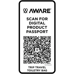 Bild på Trip Aware™ resenecessär av återvunnet material på 6 l