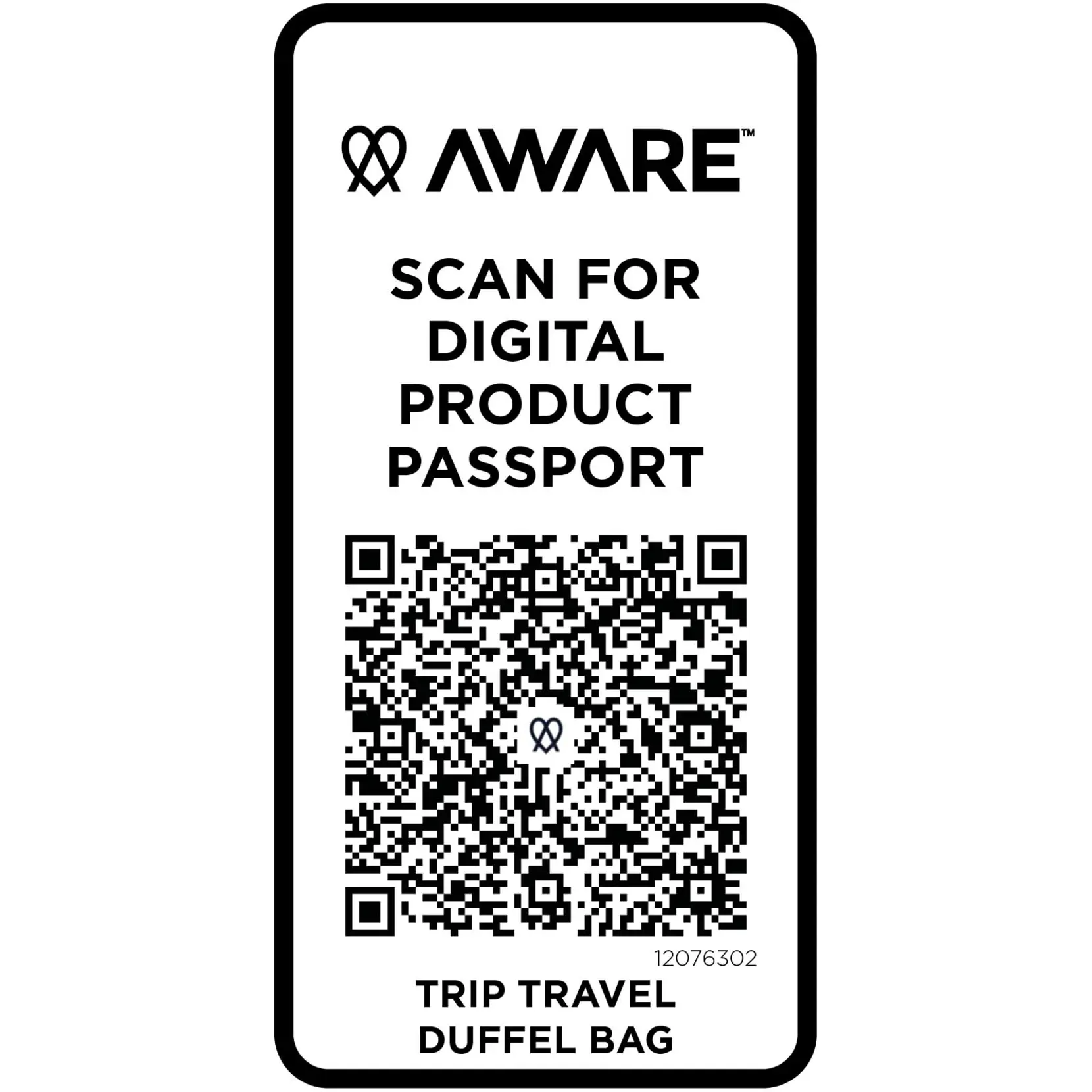 Bild på Trip Aware™ duffelreseväska av återvunnet material på 42 l