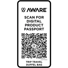 Bild på Trip Aware™ duffelreseväska av återvunnet material på 42 l