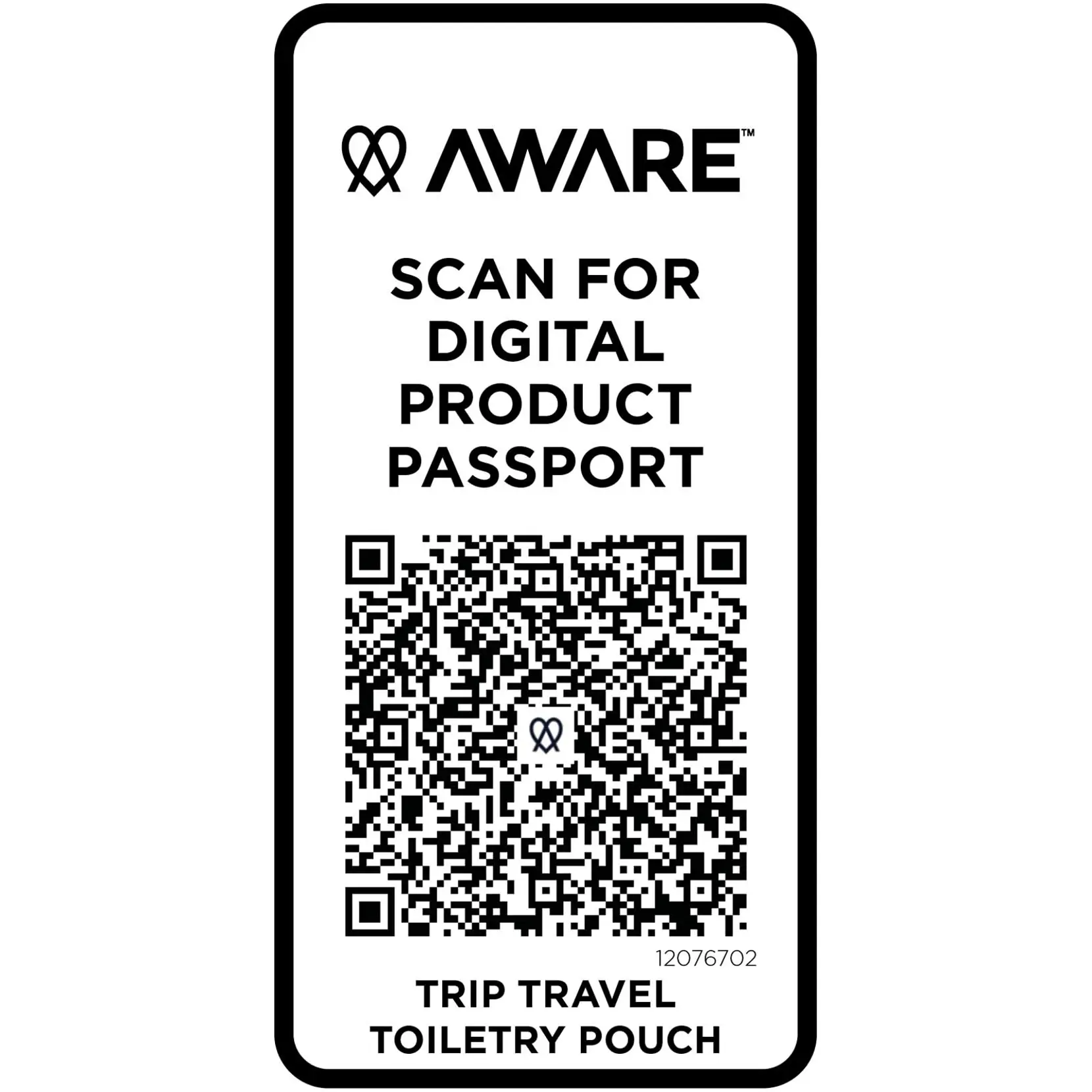 Bild på Trip Aware™ resenecessär av återvunnet material på 2 l