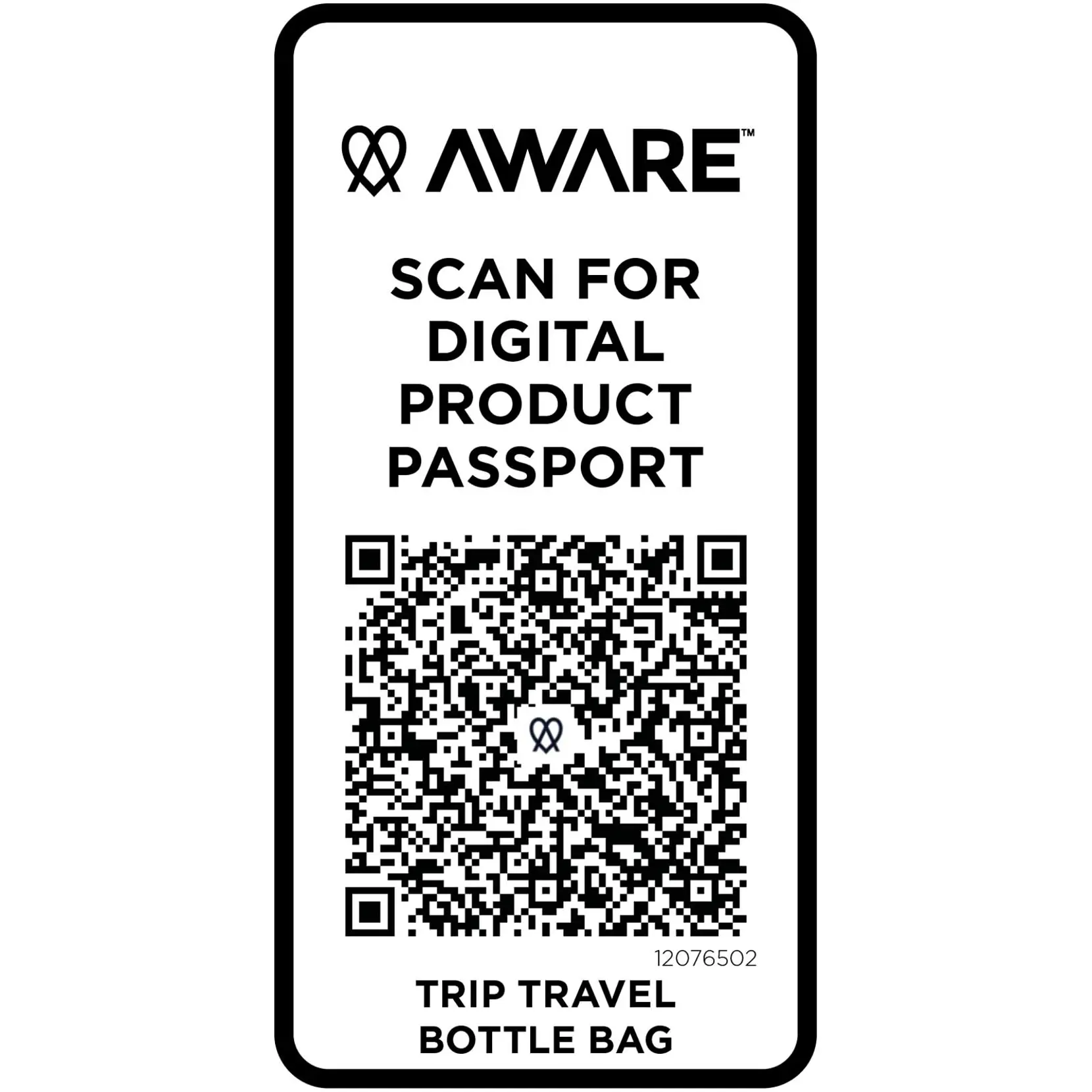 Bild på Trip Aware™ reseflaskväska av återvunnet material på 2 l
