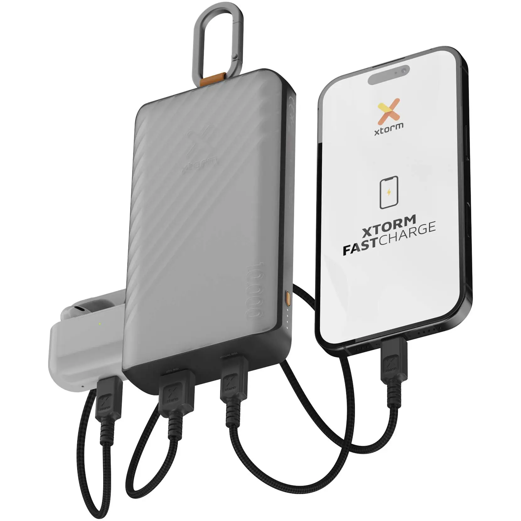 Bild på Xtorm XG2S101 Go2 10 000 mAh 15 W solcellsdriven powerbank med belysning 