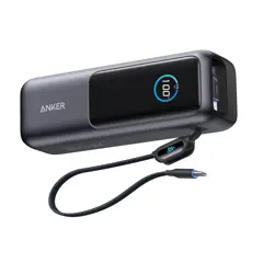 Bild på Anker Powerbank 25.000 mAh 165W med inbyggd utdragbar kabel