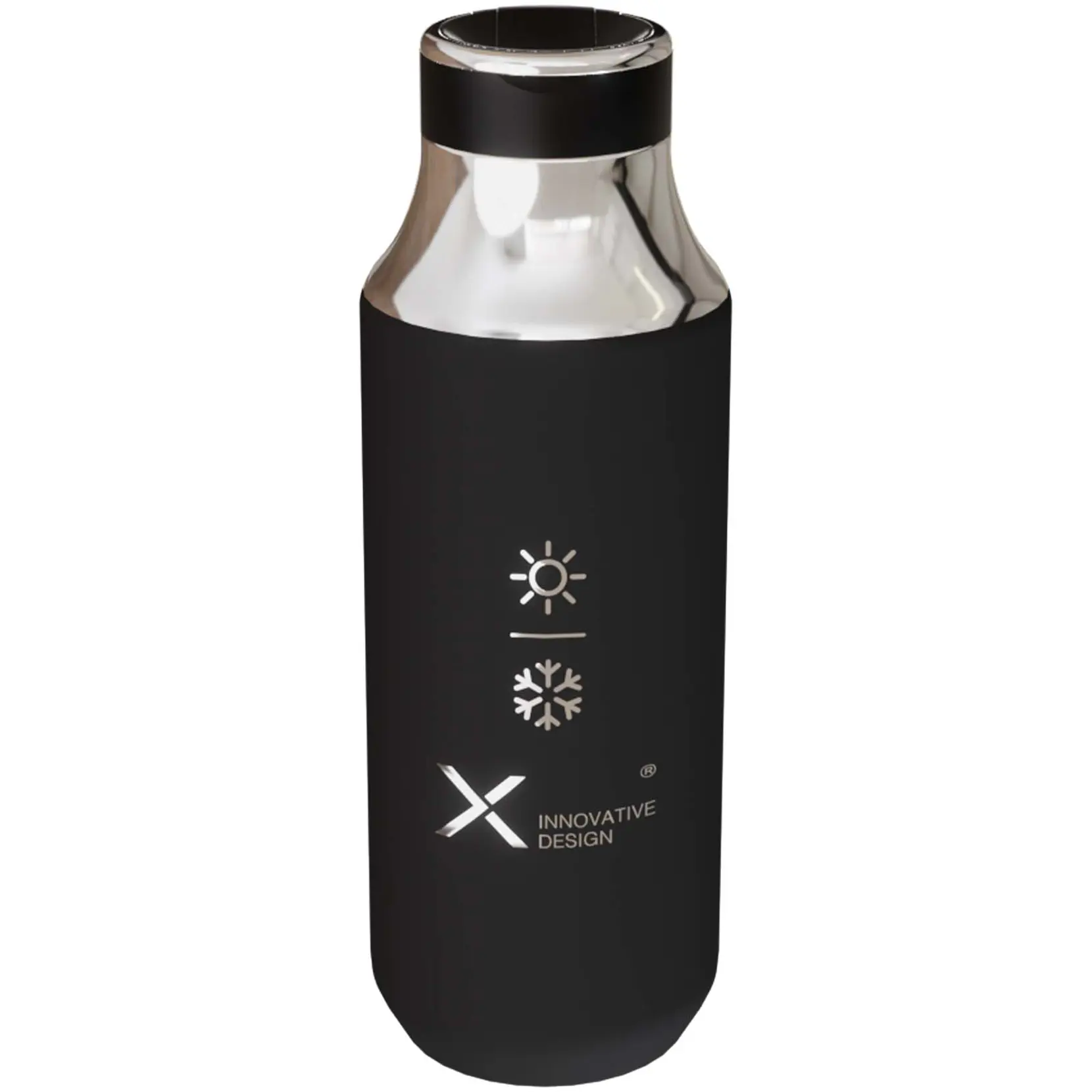 Bild på SCX.design D12 500 ml isolerad vattenflaska i rostfritt stål med sugrör